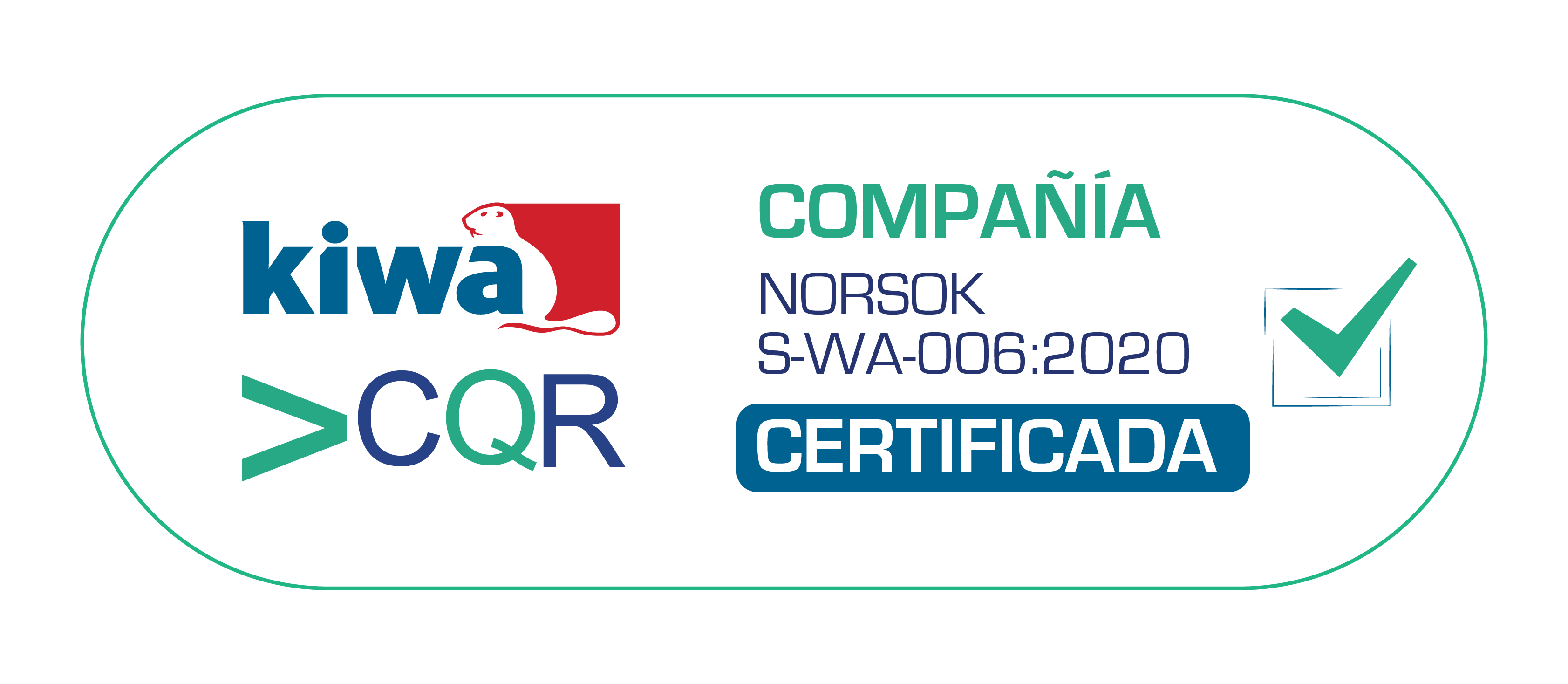 Certificación NORSOK S-WA-006:2020